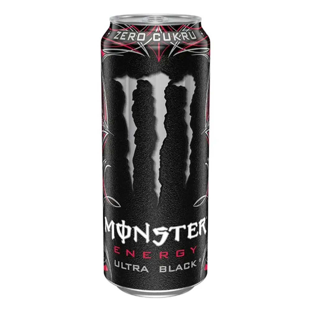 Nước Tăng Lực Không Đường, Energy Drink, Ultra Black, Zero Sugar (500ml) - MONSTER