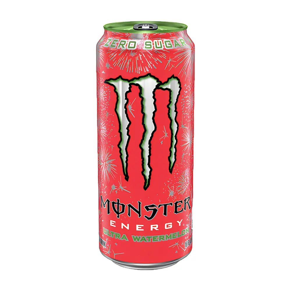 Nước Tăng Lực Vị Dưa Hấu, Energy Drink, Ultra Watermelon, Zero Sugar (500ml) - MONSTER