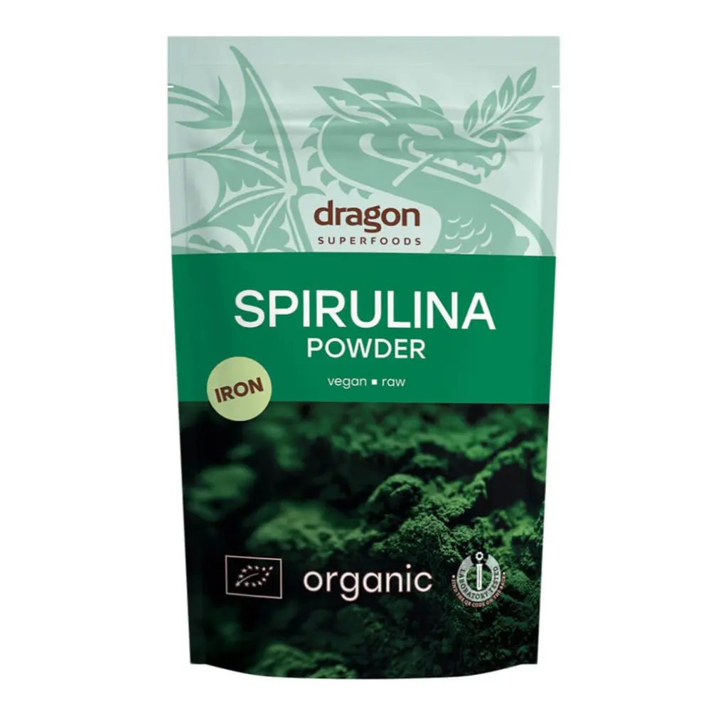 Bột Tảo Xoắn Hữu Cơ, Organic Spirulina Powder (200g) - DRAGON SUPERFOODS