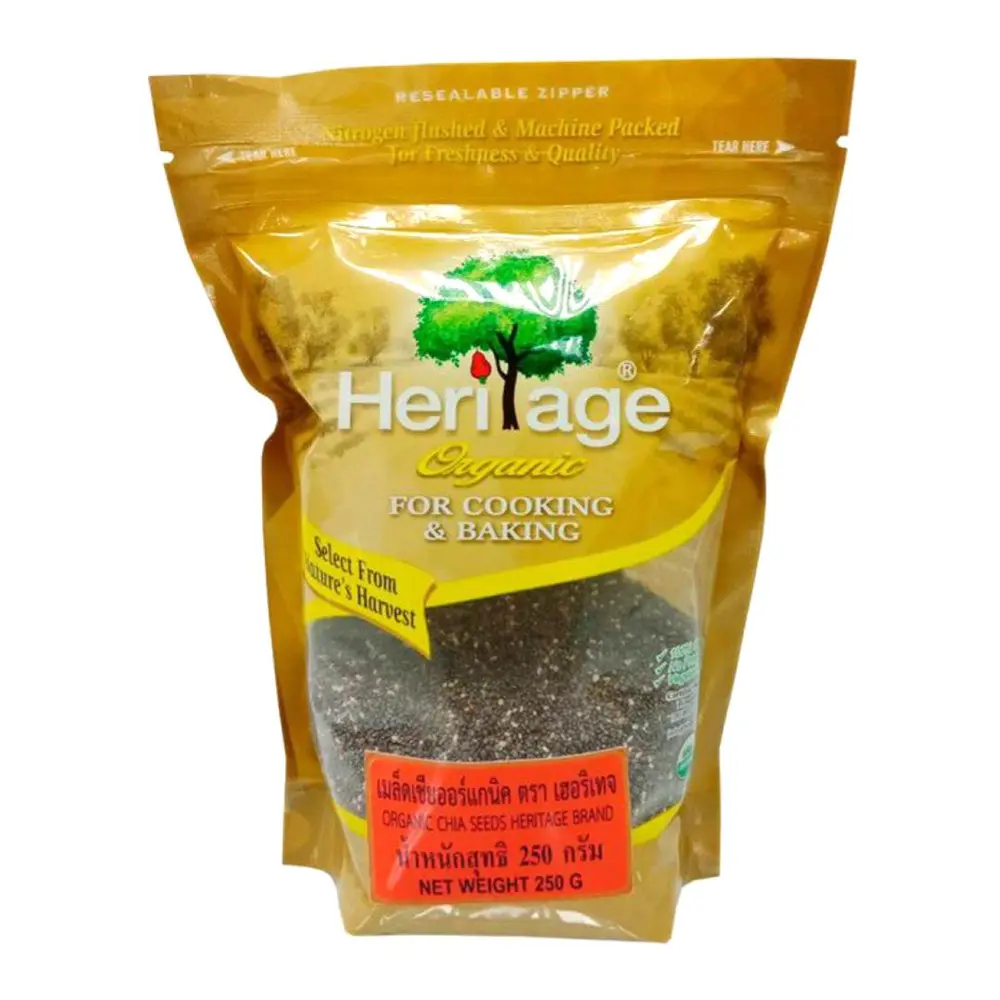 Hạt Chia Hữu Cơ, Organic Chia Seeds (250g) - HERITAGE