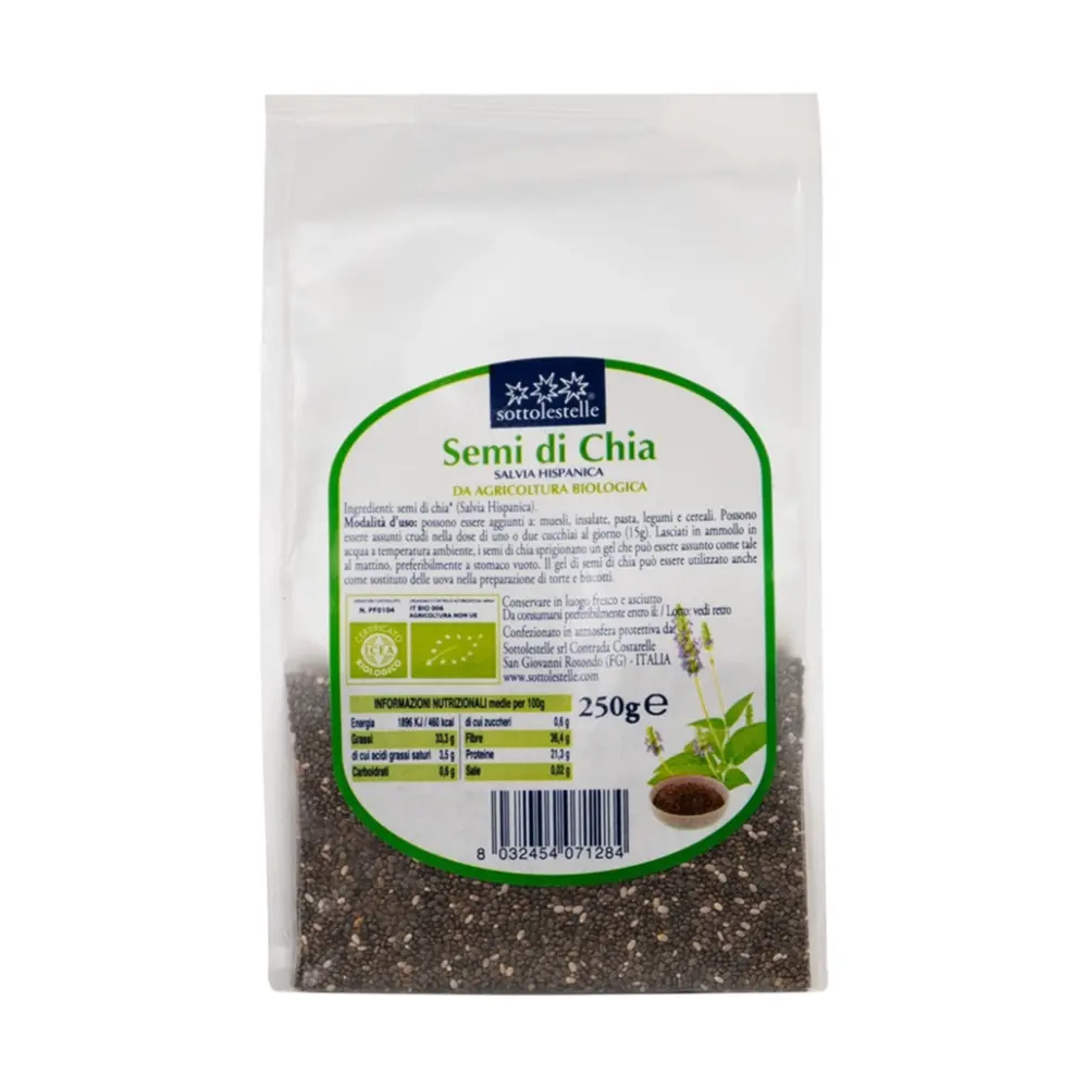 Hạt Chia Hữu Cơ, Semi di Chia, Organic Chia (250g) - SOTTOLESTELLE