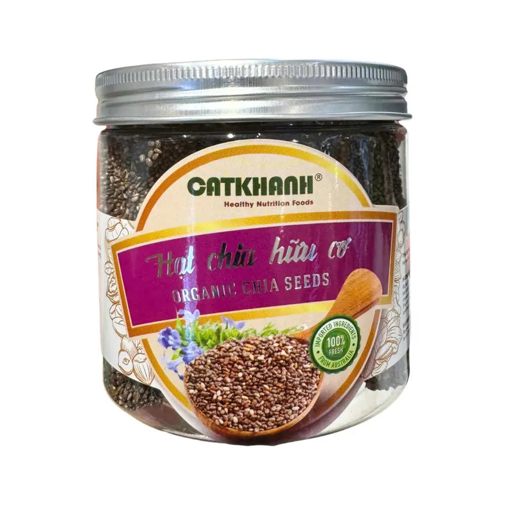 Hạt Chia Hữu Cơ, Organic Chia Seeds (200g) - CAT KHANH