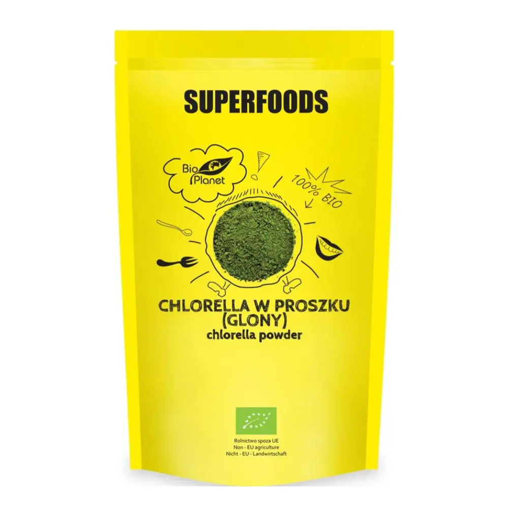 Bột Tảo Lục Hữu Cơ, Superfoods, Organic Chlorella Powder (200g) - BIO PLANET
