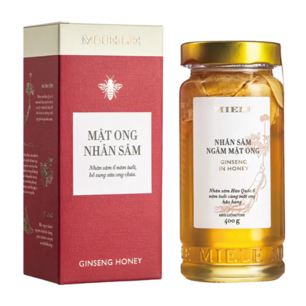 Mật Ong Nhân Sâm, Ginseng in Honey (400g) - MIELE