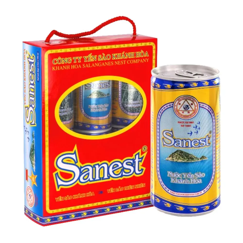 Nước Yến, Sanest Drink, 6 Lon (1140ml) - YEN SAO KHANH HOA