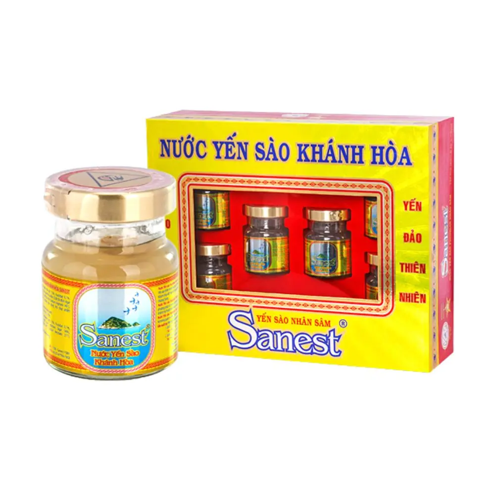 Nước Yến Sào Nhân Sâm, Sanest Drink with Ginseng, 6 Lọ (420ml) - YEN SAO KHANH HOA