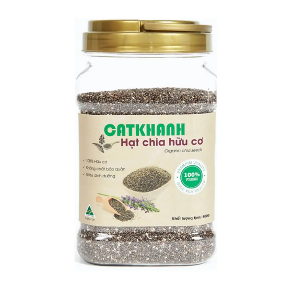 Hạt Chia Hữu Cơ, Organic Chia Seeds (500g) - CAT KHANH
