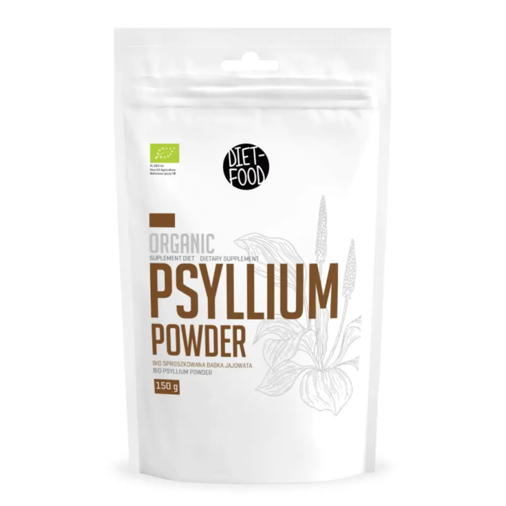 Bột Vỏ Hạt Mã Đề Hữu Cơ, Organic Psyllium Powder (150g) - DIET-FOOD
