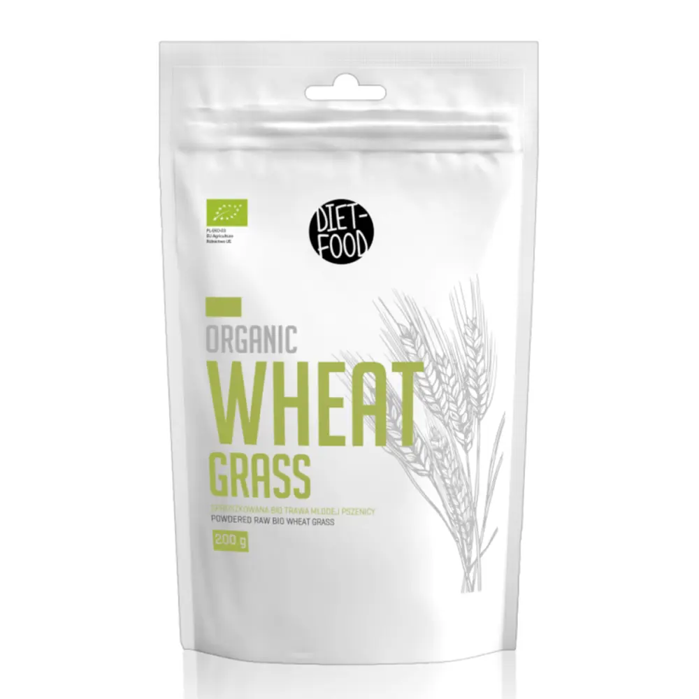 Bột Cỏ Lúa Mì Non Hữu Cơ, Organic Wheat Grass (200g) - DIET-FOOD