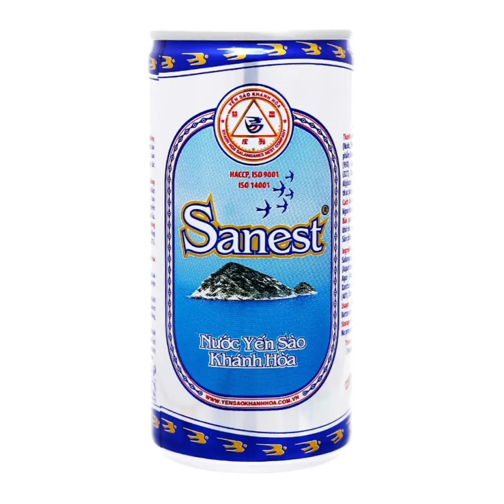 Nước Yến Sào Khánh Hòa Không Đường, Khanh Hoa Sanest Birds Nest Drink, Unsweetened (190ml) - YEN SAO KHANH HOA