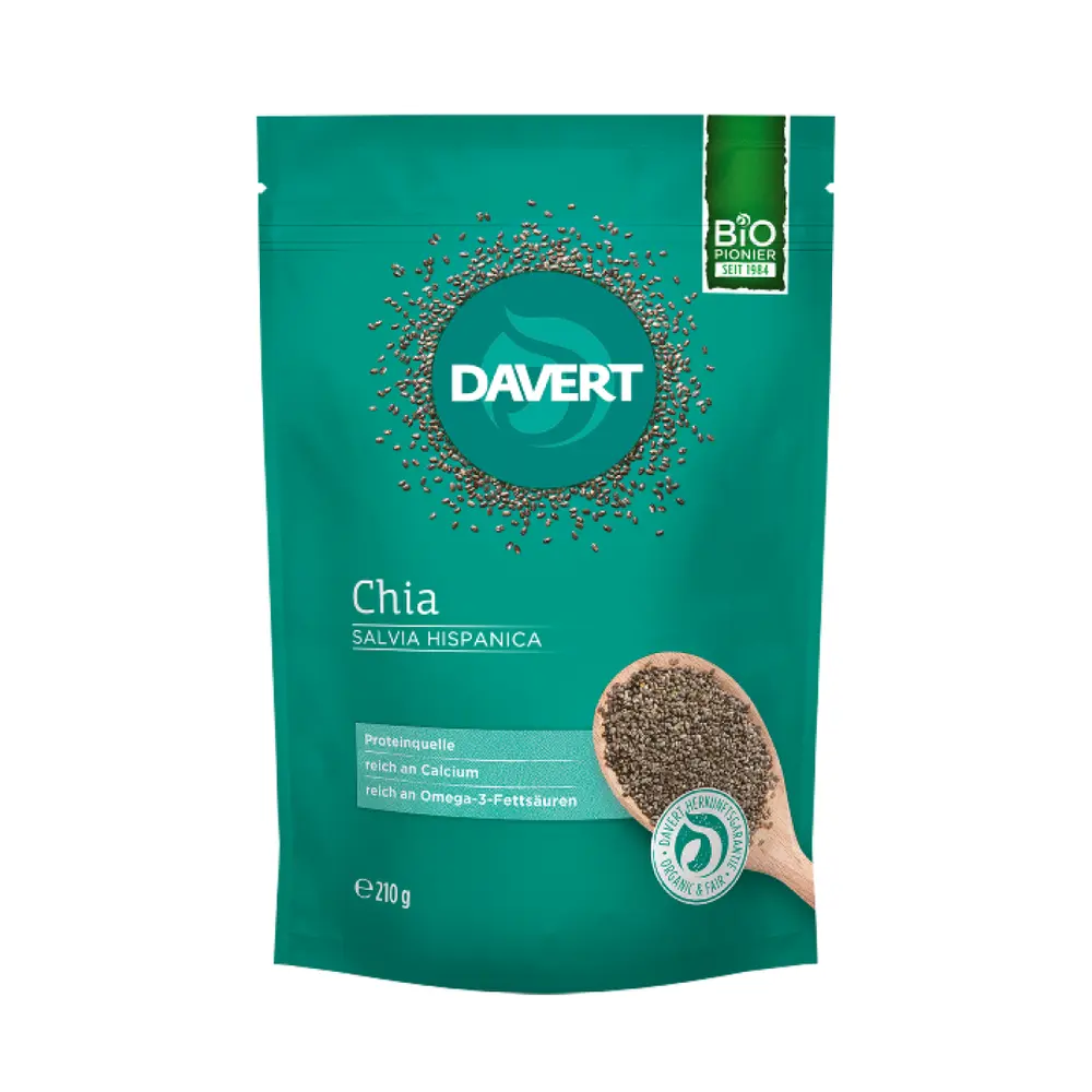 Hạt Chia Hữu Cơ, Chia, Salvia Hispanica (210g) - DAVERT