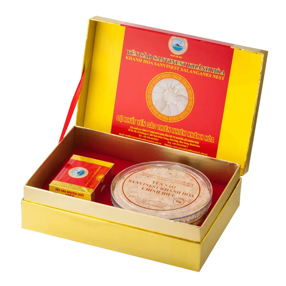 Yến Sào Sanvinest Khánh Hòa Chính Hiệu Tinh Chế, Khanh Hoa Sanvinest Salanganes Nest (50g) - YEN SAO KHANH HOA