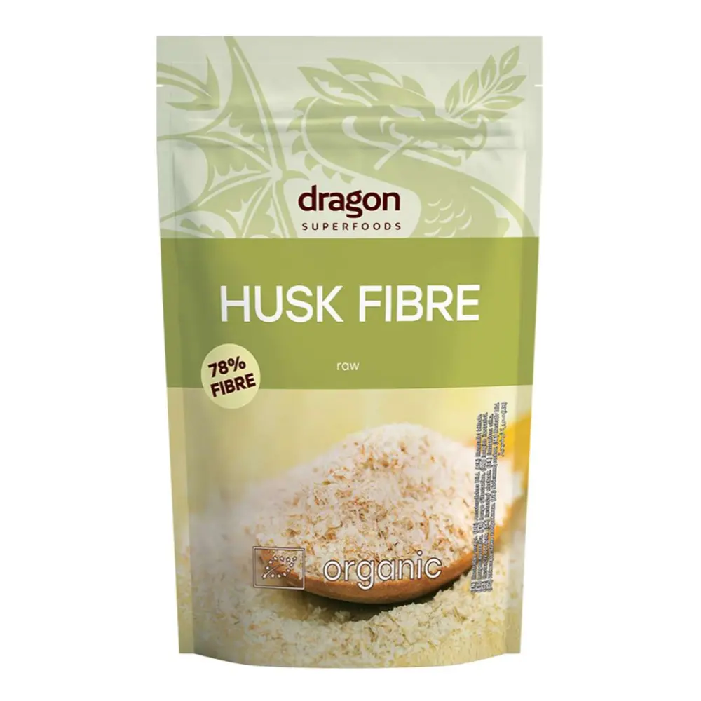 Vỏ Hạt Mã Đề Hữu Cơ, Organic Husk Fibre, Gluten Free (150g) - DRAGON SUPERFOODS