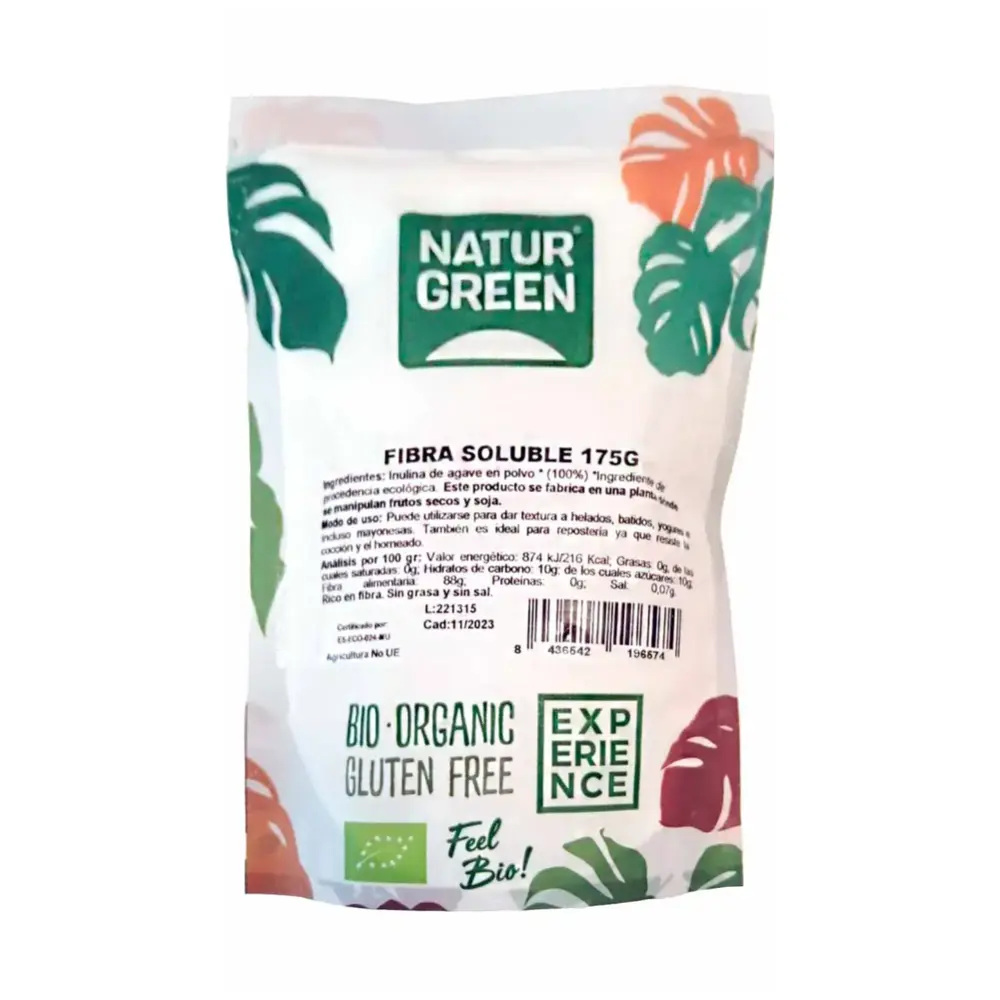 Bột Chất Xơ Hữu Cơ, Bio Fibra Soluble (175g) - NATURGREEN