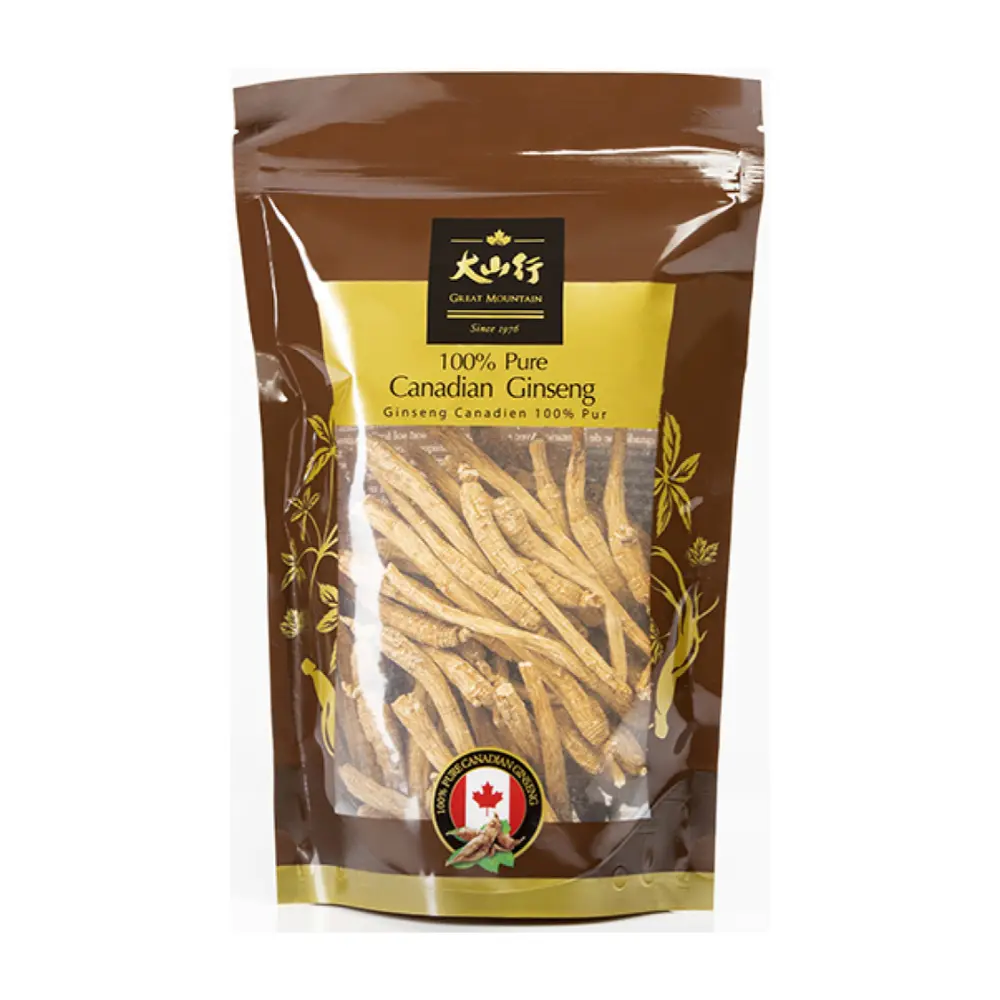 Nhân Sâm Khô Củ Dài, 100% Pure Canadian Ginseng (227g) - GREAT MOUNTAIN