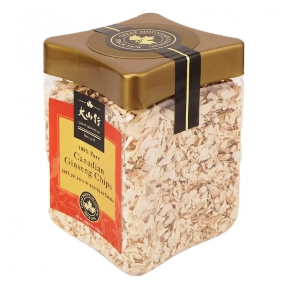 Nhân Sâm Thái Lát Nhỏ, 100% Pure Canadian Ginseng Chips (227g) - GREAT MOUNTAIN