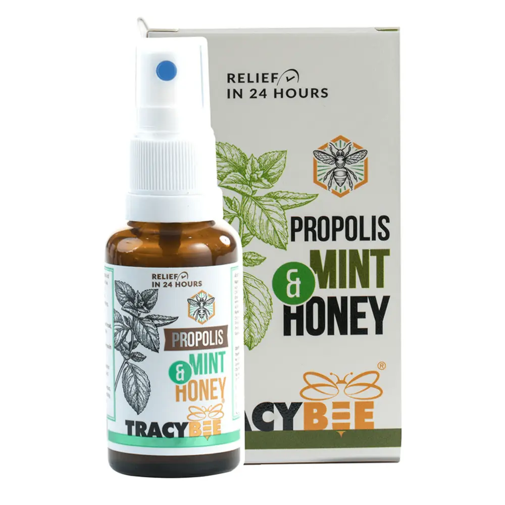 Keo Ong Bạc Hà Dạng Xịt, Propolis Mint & Honey Spray (30ml) - TRACYBEE