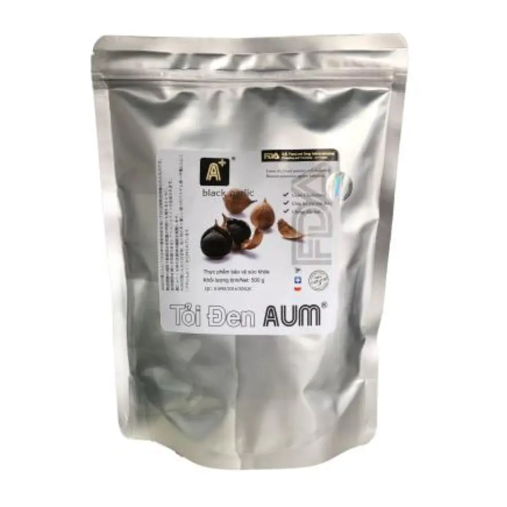 Tỏi Đen Cô Đơn Bóc Vỏ, Peeled Black Garlic (500g) - AUM