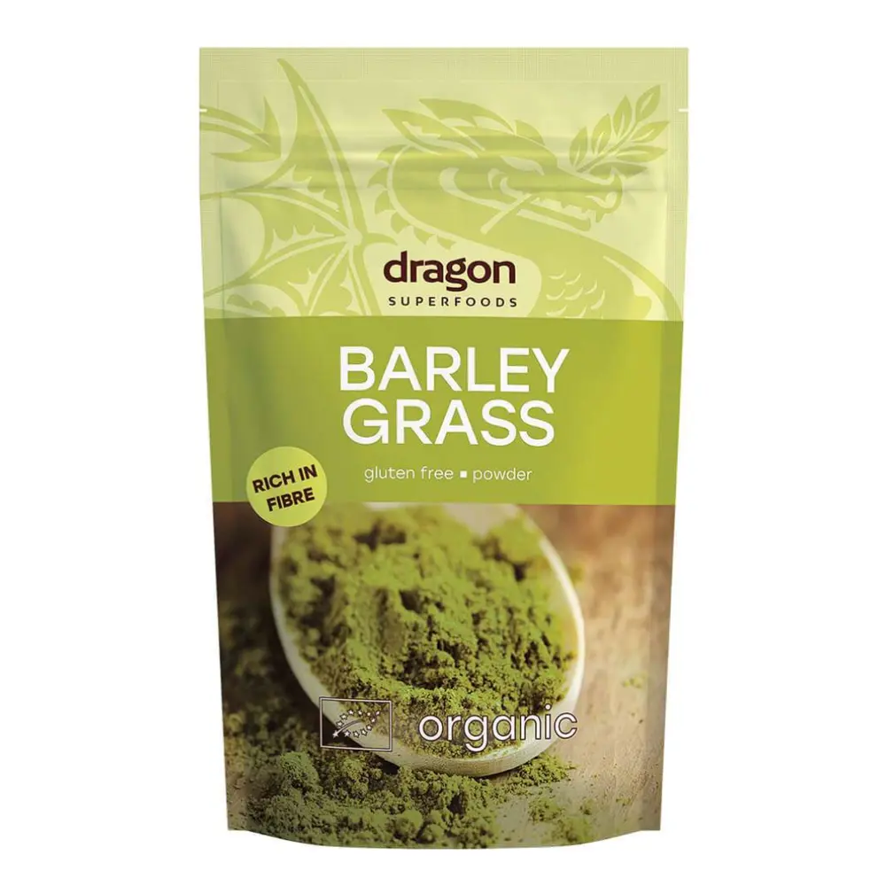 Bột Cỏ Lúa Mạch Hữu Cơ, Organic Barley Grass Powder (150g) - DRAGON SUPERFOODS
