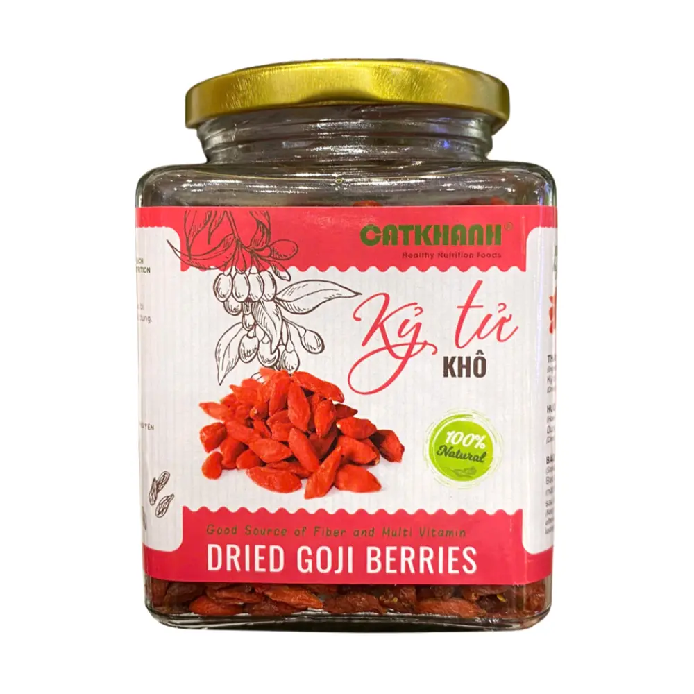 Kỷ Tử Khô, Dried Goji Berries (200g) - CAT KHANH
