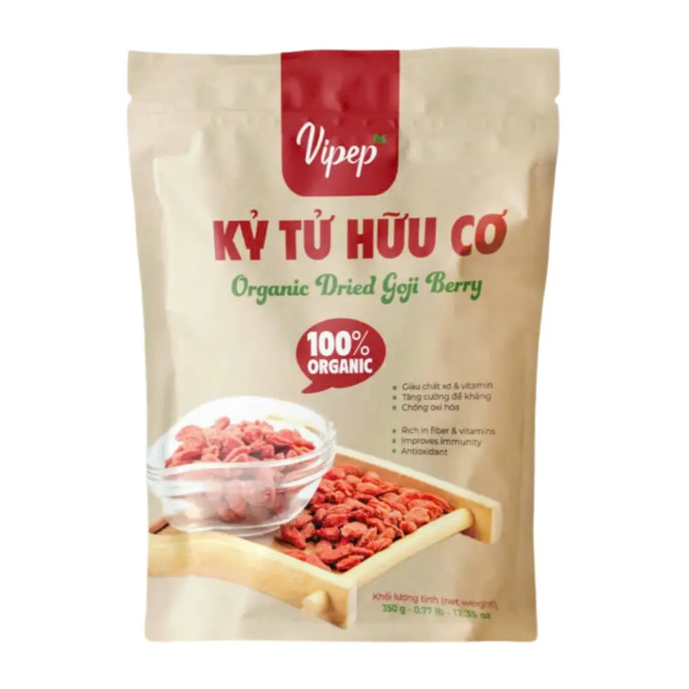 Kỷ Tử Hữu Cơ, Organic Dried Goji Berry, 12.35 oz (350g) - VIPEP
