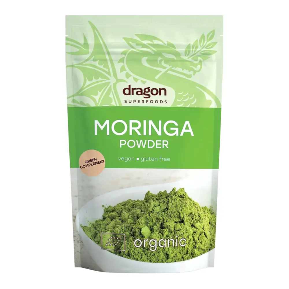 Bột Rau Chùm Ngây Hữu Cơ, Organic Moringa Powder (200g) - DRAGON SUPERFOODS