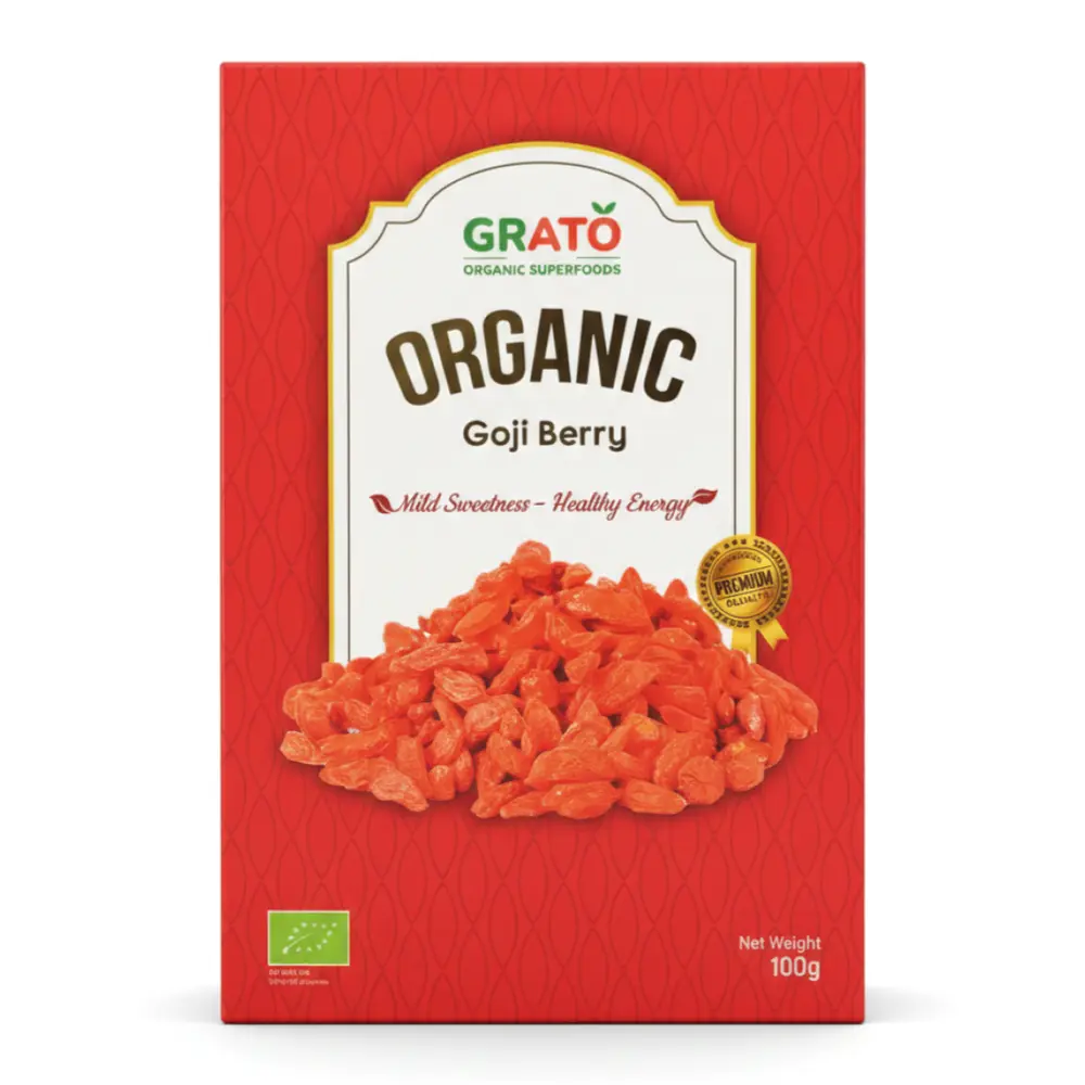 Kỷ Tử Hữu Cơ, Organic Goji Berry (100g) - GRATO