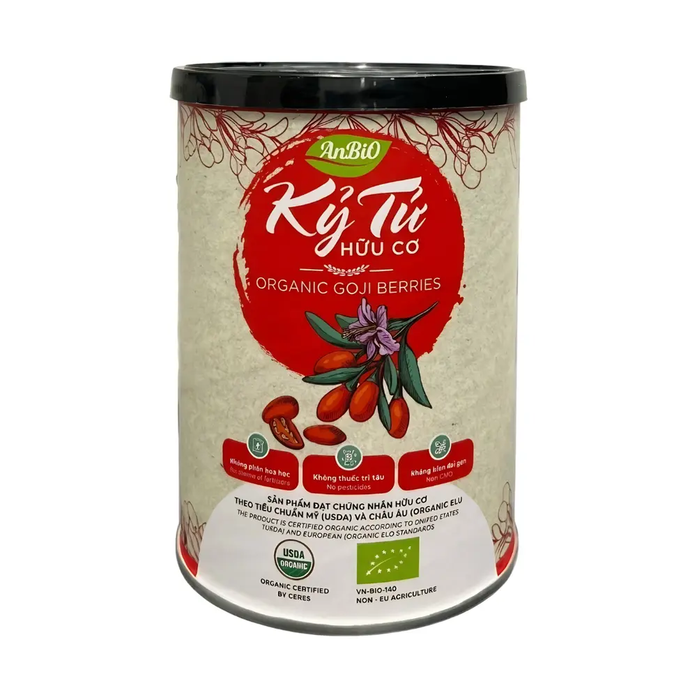 Kỷ Tử Hữu Cơ, Organic Goji Berries (200g) - ANBIO