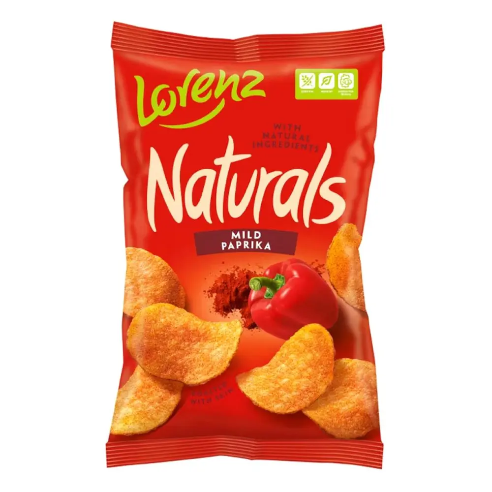 Khoai Tây Chiên Vị Ớt Chuông, Naturals, Mild Paprika (100g) - LORENZ