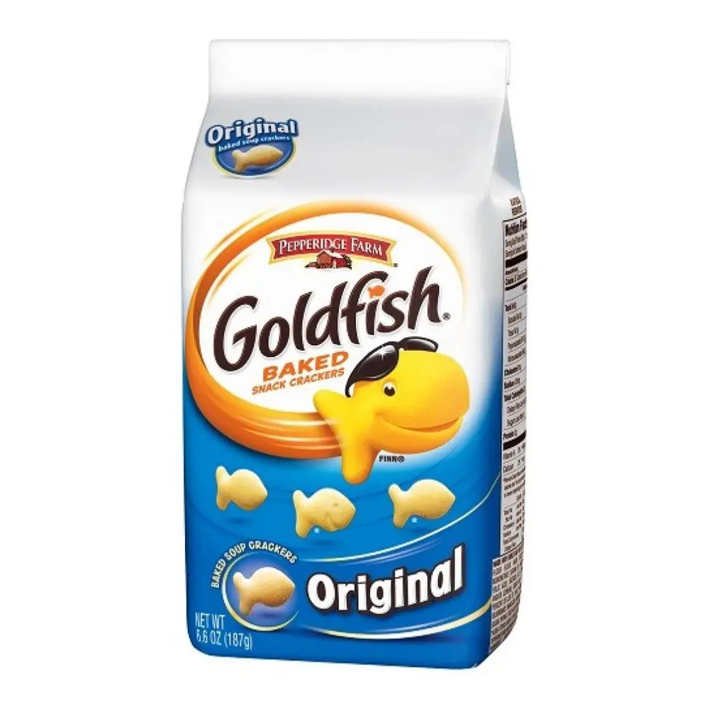 Bánh Cá Vị Nguyên Bản, Goldfish, Baked Snack Crackers, Original, 6.6 oz (187g) - PEPPERIDGE FARM