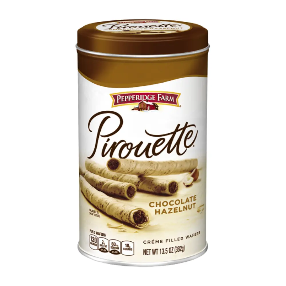 Bánh Quế Socola Hạt Phỉ, Pirouette, Créme Filled Wafers, Chocolate Hazelnut, 13.5 oz (382g) - PEPPERIDGE FARM