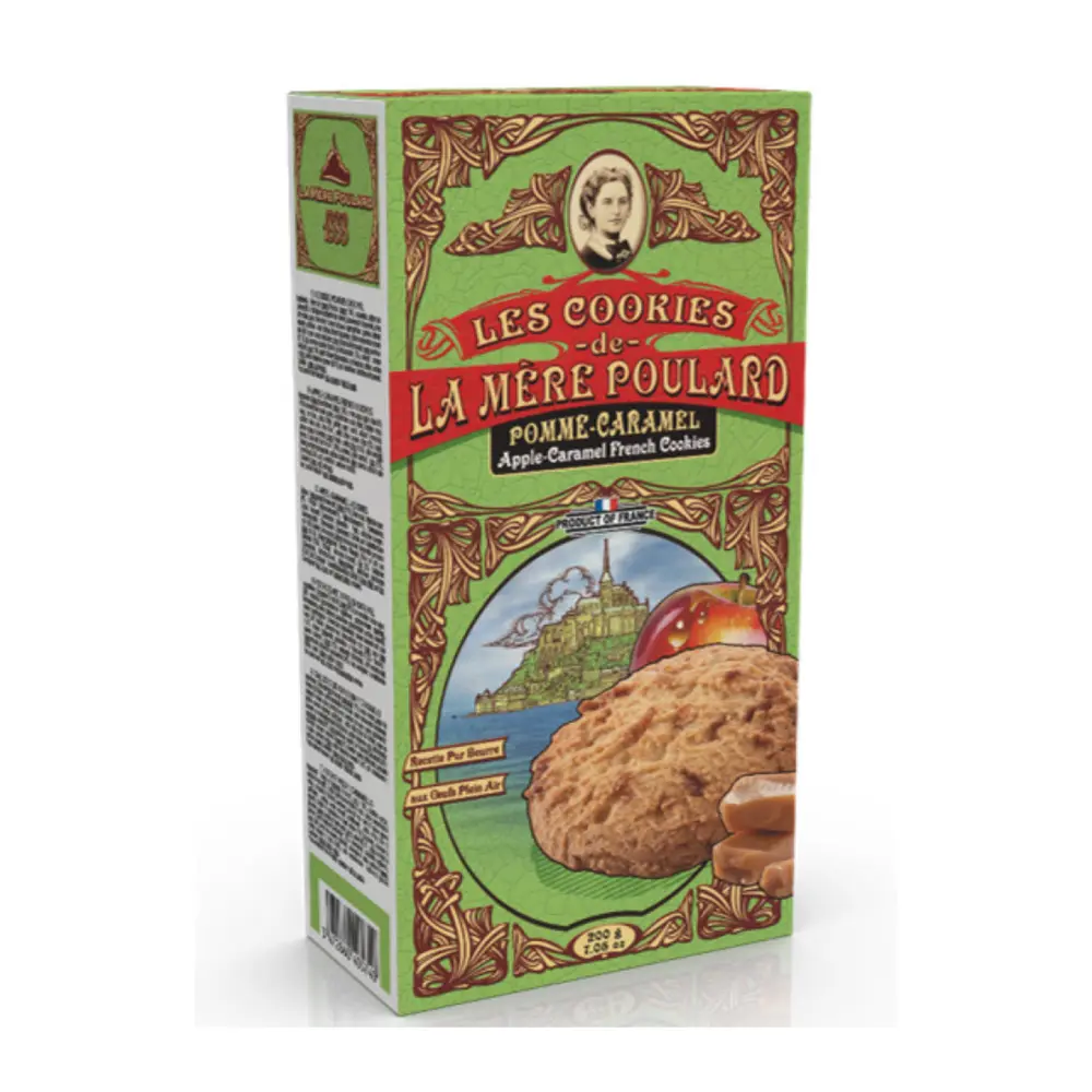 Bánh Quy Táo Caramen, Apple Caramel French Cookies, 10 Cái, 7.05 oz (200g) - LA MÈRE POULARD