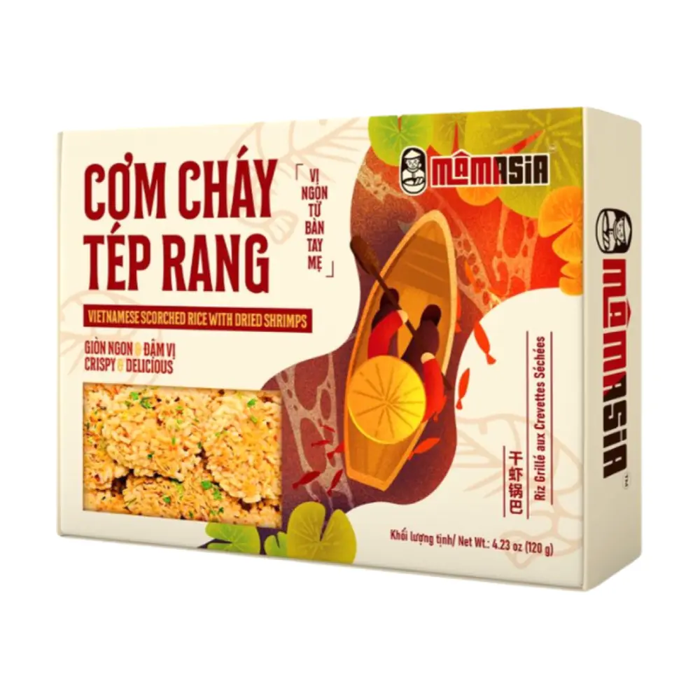 Cơm Cháy Tép Rang, Vietnamese Scorched Rice with Dried Shrimps, 4.23 oz (120g) - MAMASIA