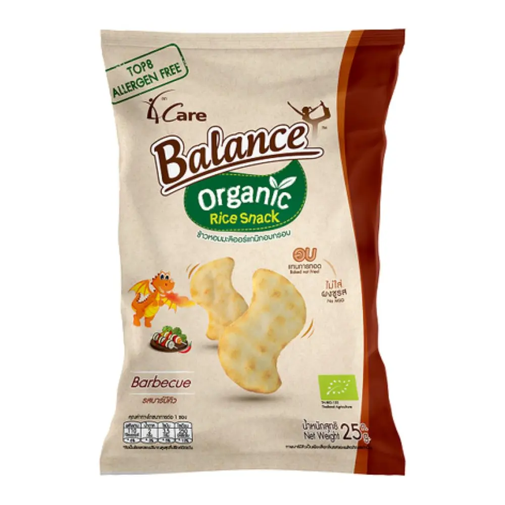 Bánh Gạo Vị BBQ Hữu Cơ, Organic Rice Snack, Barbecue (25g) - 4CARE BALANCE