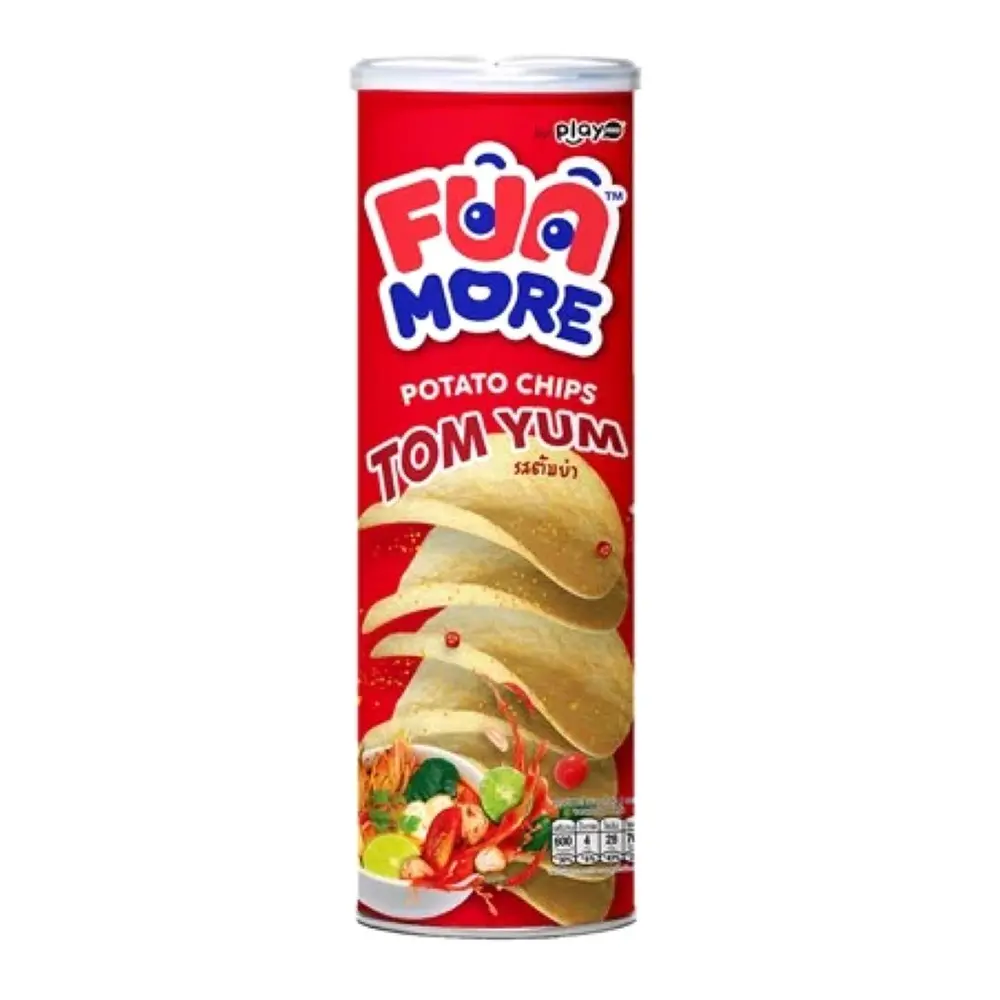 Snack Khoai Tây Vị Tom Yum, Fun More Potato Chips, Tom Yum (130g) - PLAYMORE