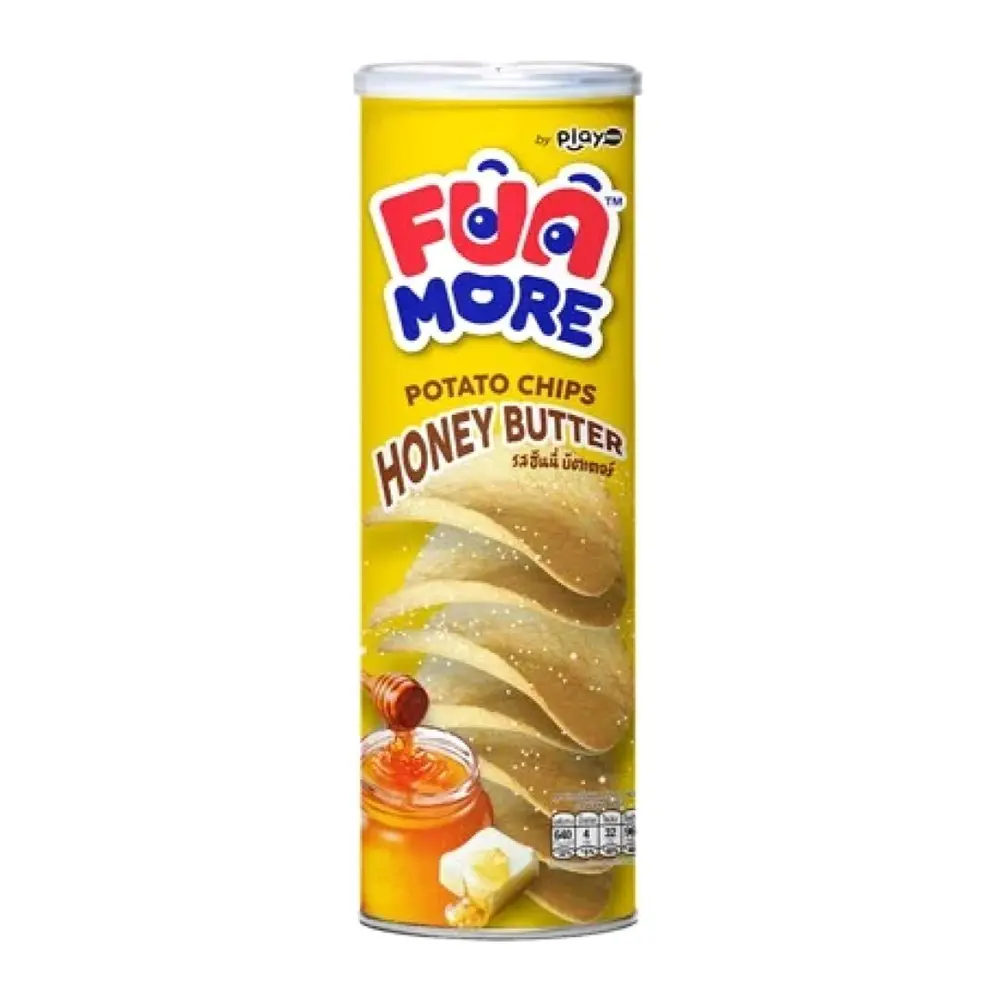 Snack Khoai Tây Vị Bơ Mật Ong, Fun More Potato Chips, Honey Butter (130g) - PLAYMORE