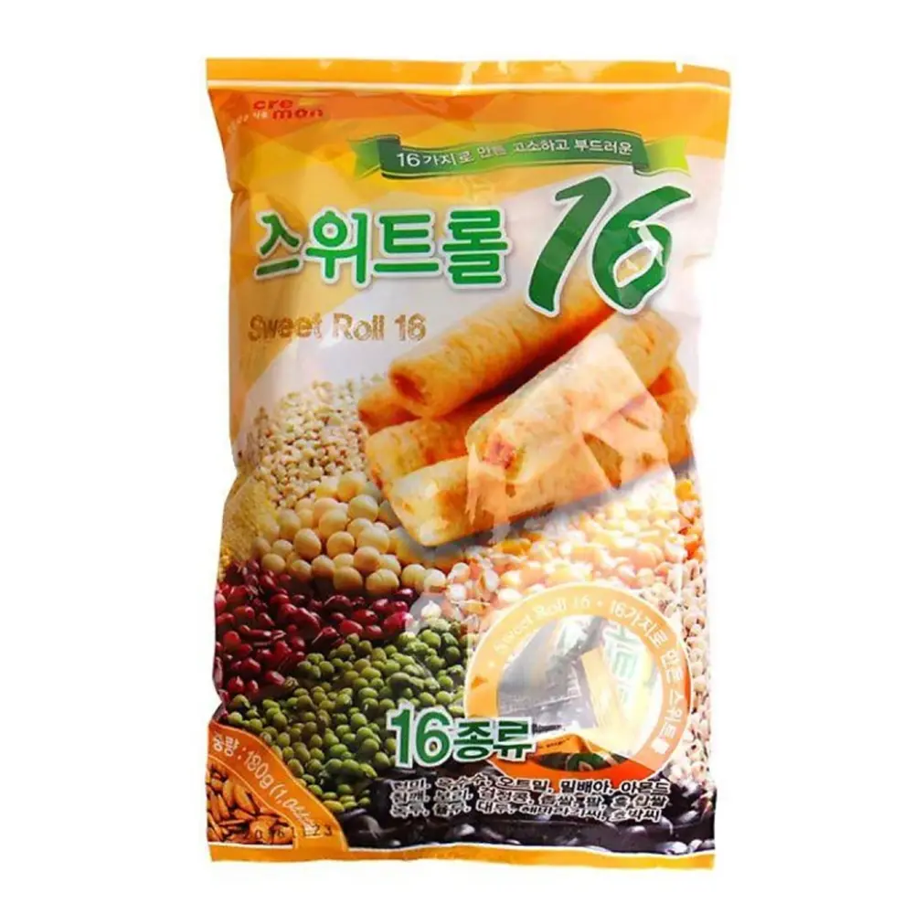 Bánh Ống Xốp 16 Loại Đậu, Sweet Roll 16 (190g) - HSIN HAO FOOD