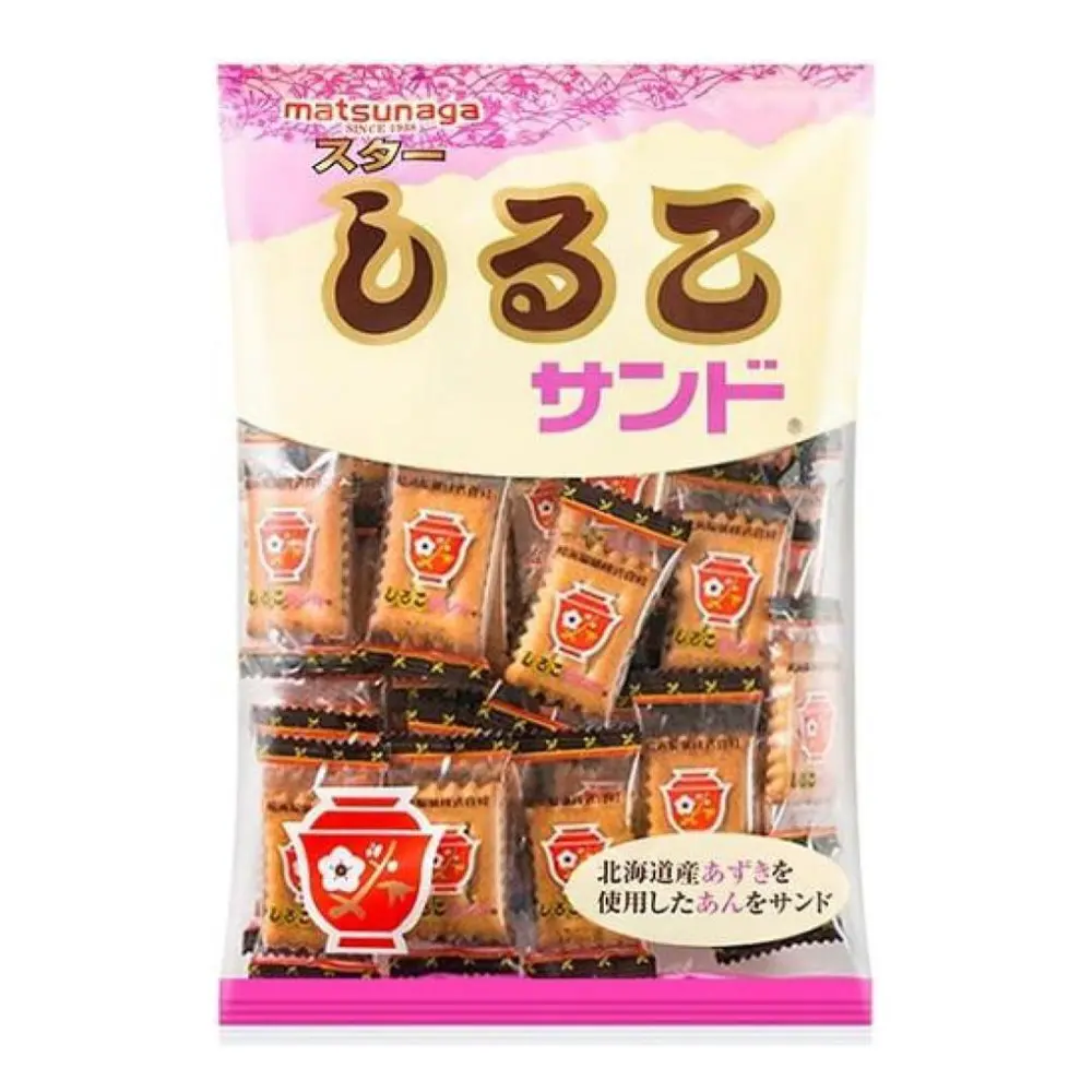 Bánh Quy Nhân Đậu Đỏ, Red Bean Sandwich Biscuits (230g) - MATSUNAGA