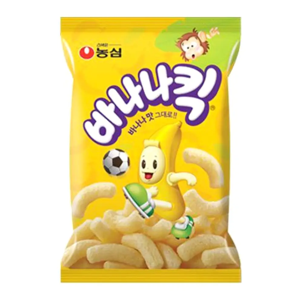 Snack Chuối, Banana Kick, Banana Snack, 1.58 oz (45g) - NONGSHIM