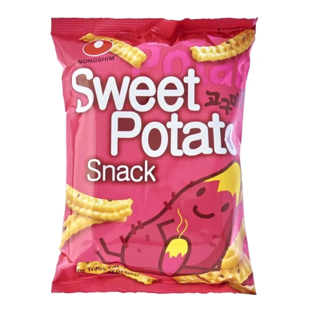 Snack Khoai Lang, Sweet Potato Flavored Snack, 1.93 oz (55g) - NONGSHIM