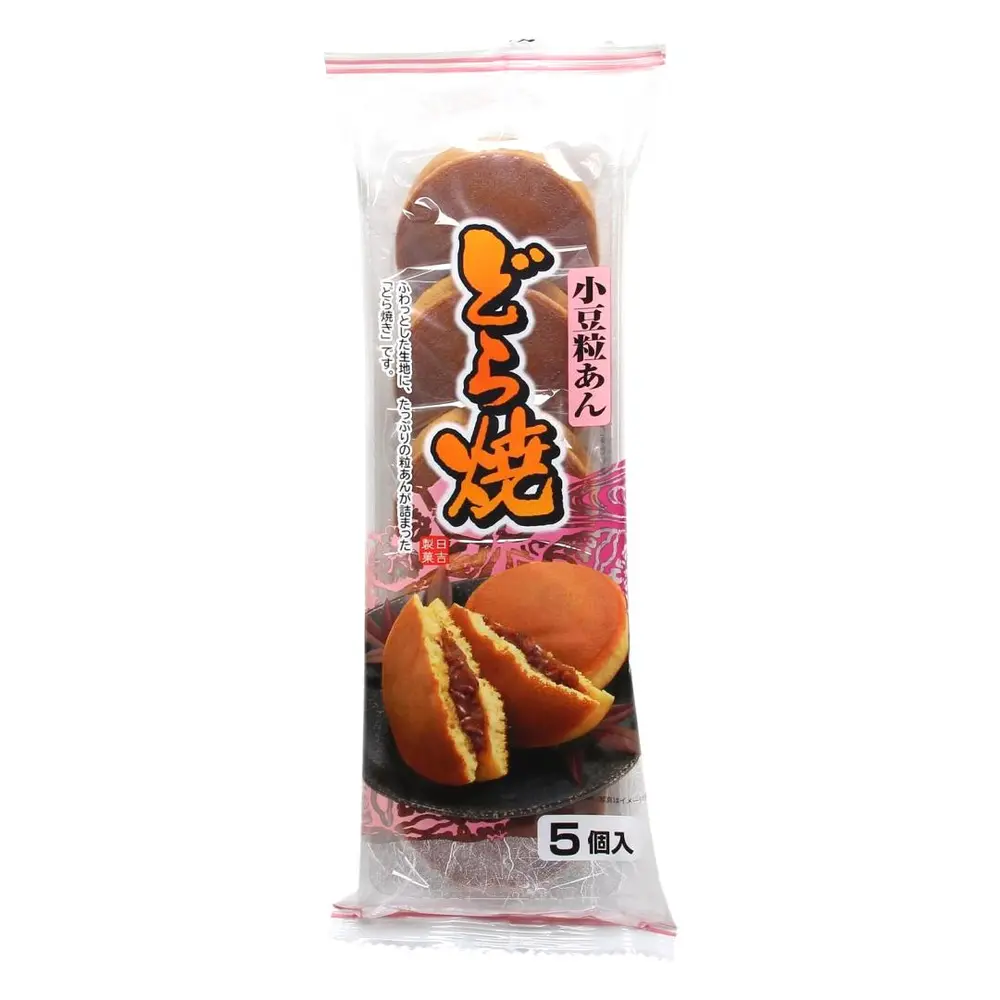 Bánh Rán Nhân Đậu Đỏ, Red Bean Dorayaki, 5 Cái, 10.5 oz (300g) - HIYOSHI