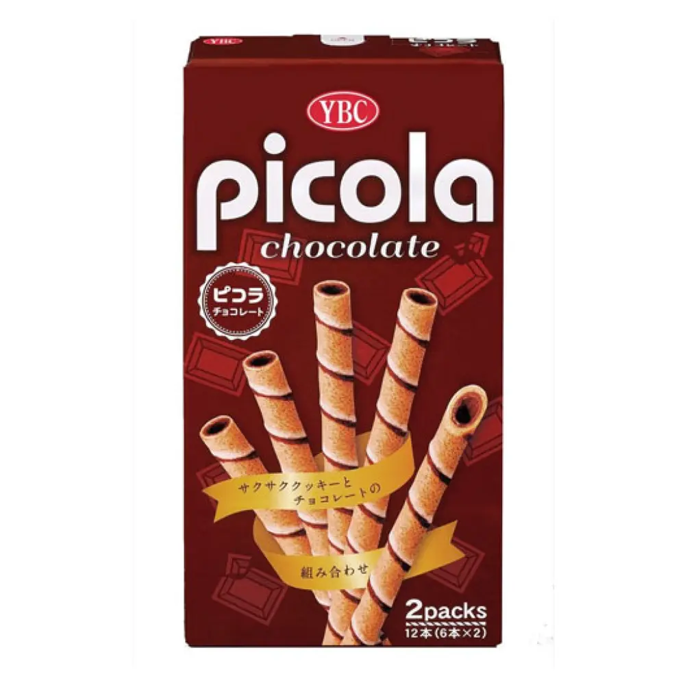 Bánh Quế Vị Socola, Picola, Chocolate Wafer Rolls, 2 Gói (58.8g) - YBC