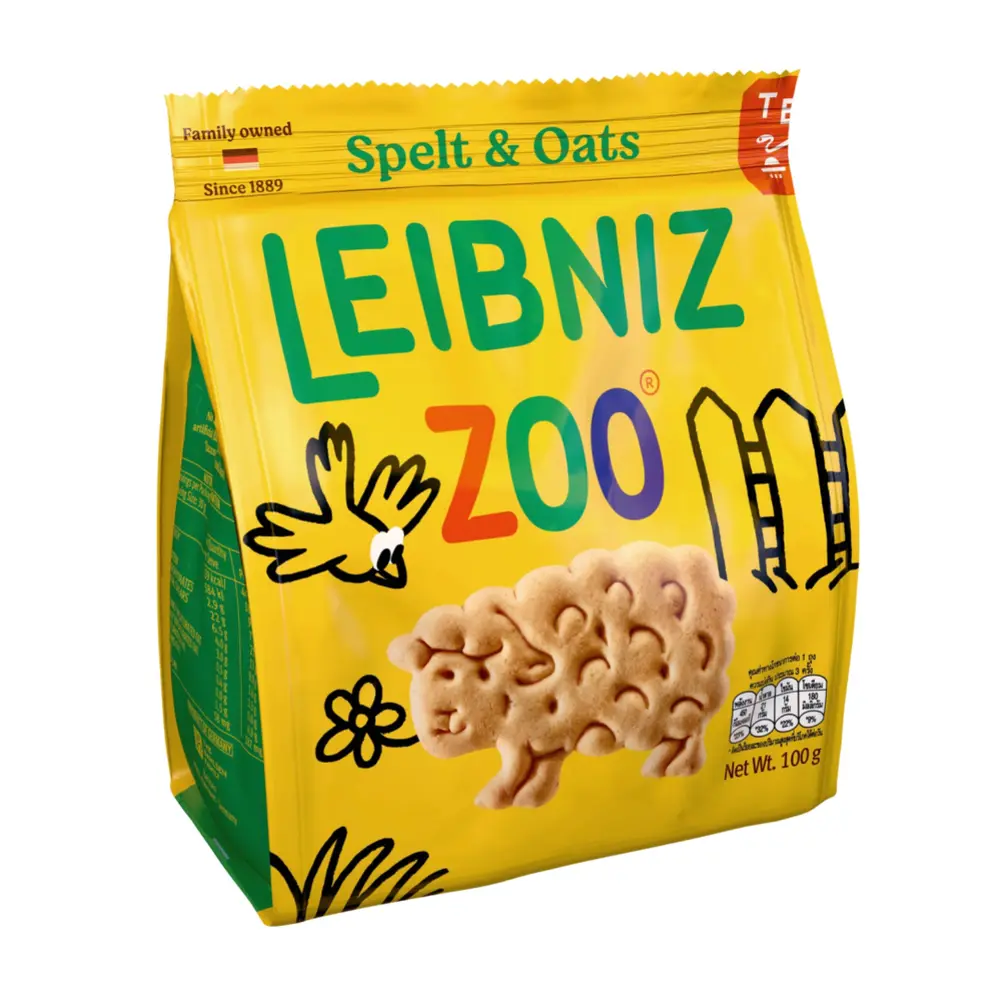 Bánh Quy Lúa Mì & Yến Mạch Hình Sở Thú, Leibniz, Zoo, Spelt & Oats Biscuits (100g) - BAHLSEN