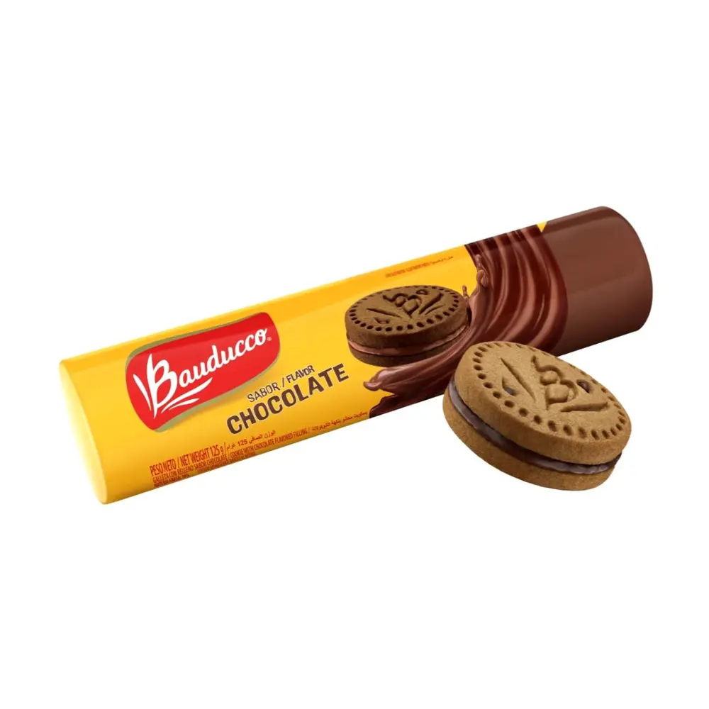 Bánh Quy Kẹp Kem Socola, Sandwich Cookies, Chocolate Flavor (125g) - BAUDUCCO