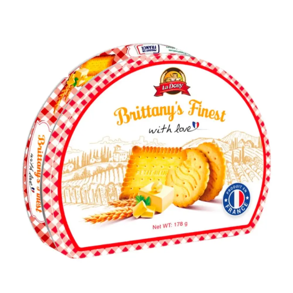 Bánh Quy Bơ Hộp Thiếc, Brittany`s Finest with Love (178g) - LA DORY