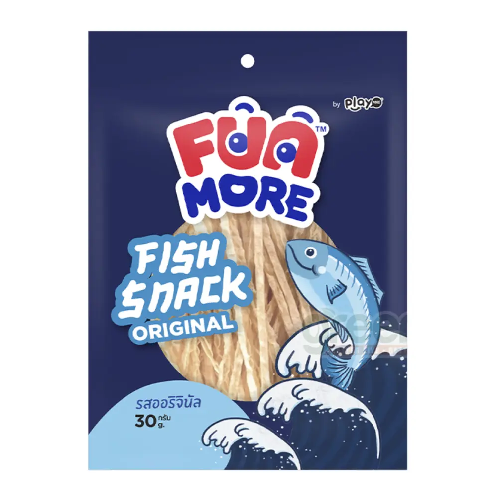 Snack Cá Sợi Vị Truyền Thống, Fun More Fish Snack, Original (30g) - PLAYMORE
