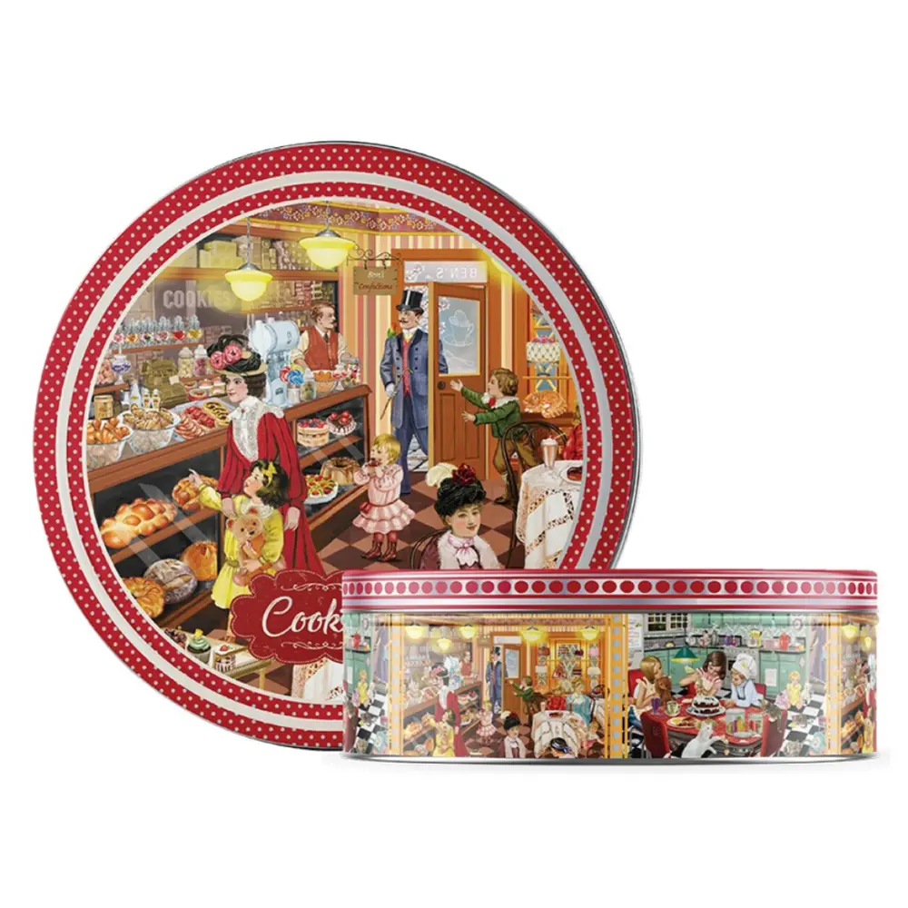 Bánh Quy Bơ Hộp Thiếc Tiệm Bánh, Butter Cookies, Bakery Design (454g) - DANESITA