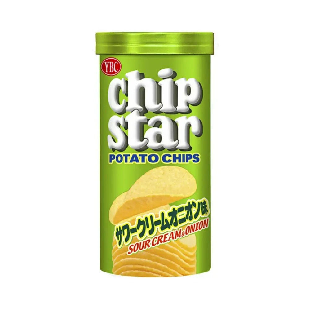 Khoai Tây Chiên Vị Kem Chua & Hành, Chip Star, Sour Cream & Onion Potato Chips (50g) - YBC