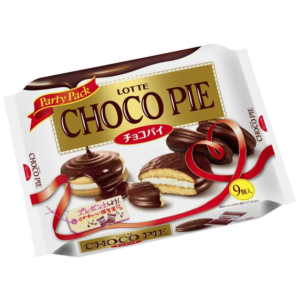Bánh Choco Pie Nhật Bản, Choco Pie, Party Pack, 9 Cái (279g) - LOTTE
