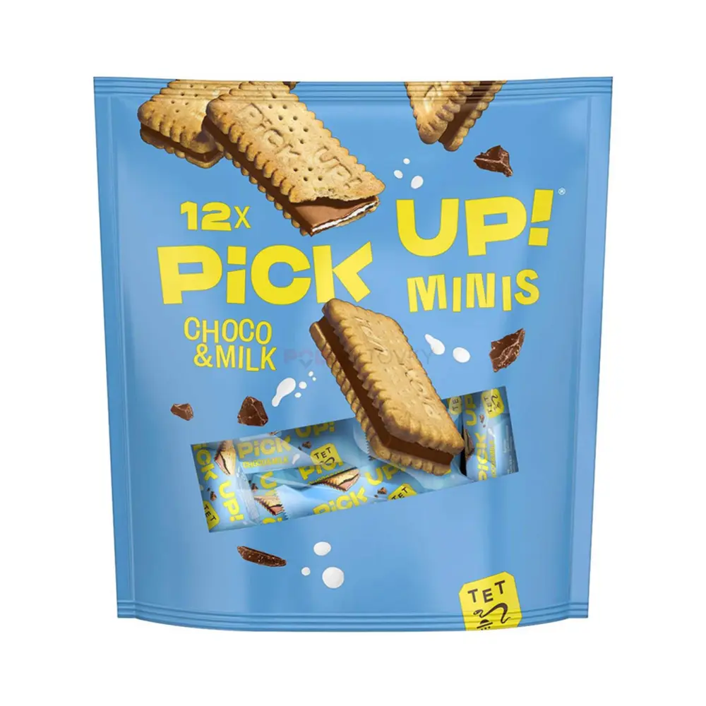 Bánh Quy Kẹp Socola & Sữa, Pick Up! Minis, Choco & Milk, 12 Cái (127g) - BAHLSEN